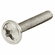 Hafele Modified Truss Head Screw, M4, Combination Cross/Slot Drive, Steel, Length: 25 mm (1"), Item# 022.34.255, 02234255, 022-34-255