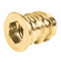 Hafele Screw-in sleeve, Steel, with Hex Head, M6 thread, 15 mm, 8, Item# 030.10.564, 03010564, 030-10-564