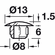 Hafele Cover Cap, Tapered for Tight Grip, For push fitting, Dark Brown,  13 mm, 6 mm length, Item# 045.00.181, 04500181, 045-00-181