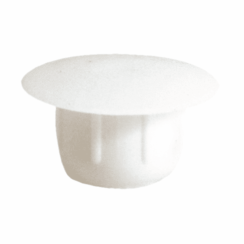 Hafele Cover Cap, Tapered for Tight Grip, for push fitting, White,  8mm, 5.5 mm length, Item# 045.10.712, 04510712, 045-10-712