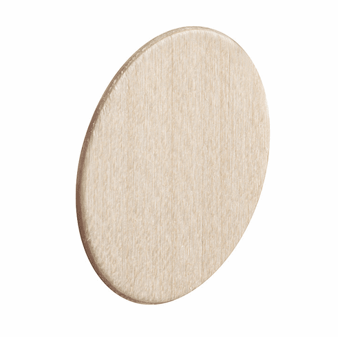 Hafele Cover Cap, Capfix, Self-Adhesive, Wood, Unfinished, For screw heads or Minifix connector housing, Maple, Item# 045.26.100, 04526100, 045-26-100