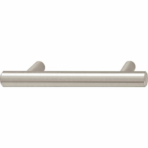 Hafele Bar Handle, Steel, Elemental Collection, Stainless steel look, 76 mm CTC, Item# 101.20.744, 10120744, 101-20-744