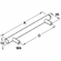 Hafele Bar Handle, Steel, Elemental Collection, Stainless steel look, 562 mm CTC, Item# 101.20.757, 10120757, 101-20-757