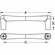Hafele Handle, Zinc, Savoy Collection, 96 mm CTC, Satin/brushed nickel, Item# 101.73.702, 10173702, 101-73-702