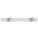 Hafele Furniture Handle, Glass & Stainless Steel, Crystalline Collection, 128 mm CTC, Frosted/matt, Item# 103.79.411, 10379411, 103-79-411