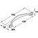 Hafele Handle, Zinc, Wisp Collection, Dark oil-rubbed bronze, Item# 104.33.330, 10433330, 104-33-330