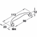 Hafele Handle, Matt Nickel, Zinc, 96 mm CTC, Item# 104.37.600, 10437600, 104-37-600