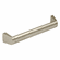 Hafele Furniture handle, Angled, Stainless Steel Bar with Zinc Alloy Feet, Fixing Centres 160 mm, Stainless steel effect, Item# 104.74.006, 10474006, 104-74-006