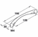 Hafele Handle, Matt Nickel, Zinc, 128 mm CTC, Item# 104.78.602, 10478602, 104-78-602