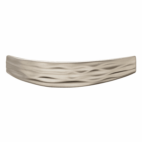 Hafele Handle, Zinc, Strata Collection, Matt Nickel, 96 mm CTC, Item# 104.96.651, 10496651, 104-96-651