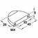 Hafele Handle, Zinc, Lago di Como Collection, Stainless steel look, Item# 105.43.400, 10543400, 105-43-400