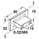 Hafele Handle, Zinc, 16 mm CTC, Polished chrome, M4, Item# 106.69.280, 10669280, 106-69-280