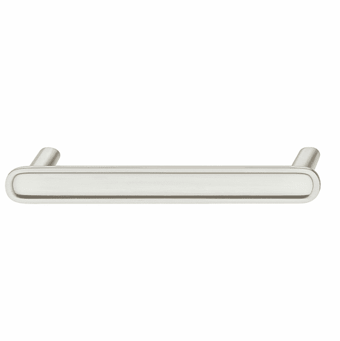 Hafele Handle, Zinc, Fossetta (H2320) Collection, Satin/Brushed Nickel, 160 mm CTC, Item# 106.70.332, 10670332, 106-70-332