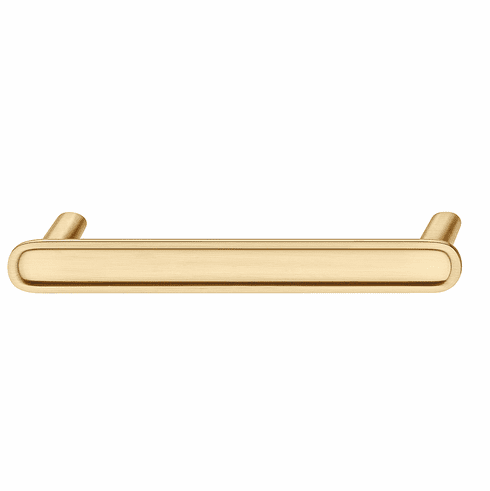 Hafele Handle, Zinc, Fossetta (H2320) Collection, Satin/Brushed Gold, 192 mm CTC, Item# 106.70.343, 10670343, 106-70-343