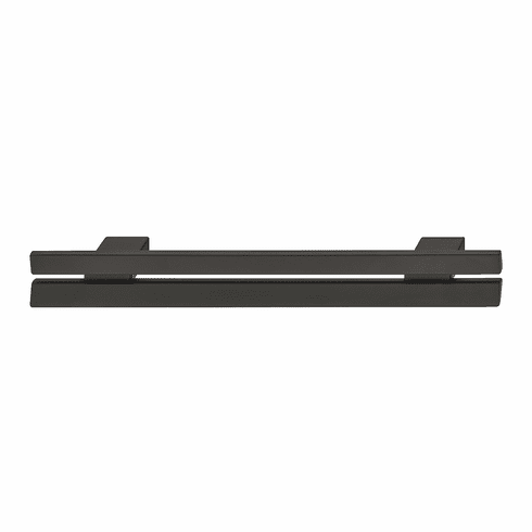 Hafele Handle, Zinc, Ozark (H2360) Collection, matt black, 128 mm CTC, Item# 106.70.480, 10670480, 106-70-480