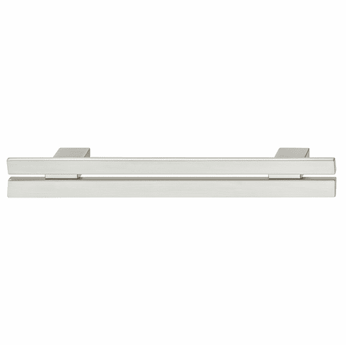 Hafele Handle, Zinc, Ozark (H2360) Collection, satin/brushed nickel, 128 mm CTC, Item# 106.70.490, 10670490, 106-70-490