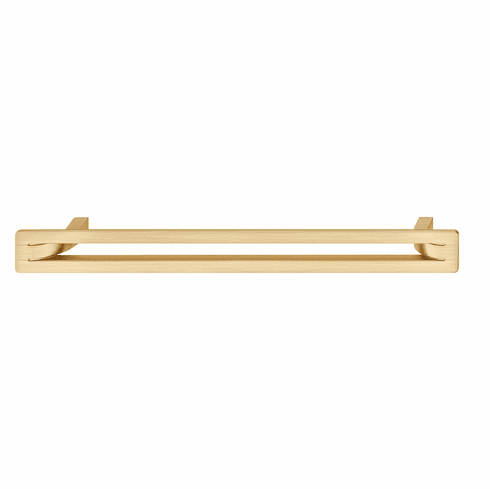 Hafele Handle, Zinc, Sancerre (H2350) Collection, satin/brushed gold, 128 mm CTC, Item# 106.70.580, 10670580, 106-70-580