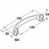 Hafele Handle, Zinc, Carmel Collection, Matt black, 128 mm CTC, Item# 107.18.363, 10718363, 107-18-363