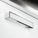 Hafele Furniture Handle, White & Polished Chrome, Glass & Zinc, 128 mm CTC, Item# 109.50.274, 10950274, 109-50-274