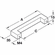 Hafele Handle, Zinc, Polished chrome, 128 mm CTC, Item# 110.22.201, 11022201, 110-22-201