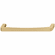 Hafele Handle, Zinc, Munich Collection, Matt gold colored, hole spacing: 160mm, Item# 110.29.260, 11029260, 110-29-260