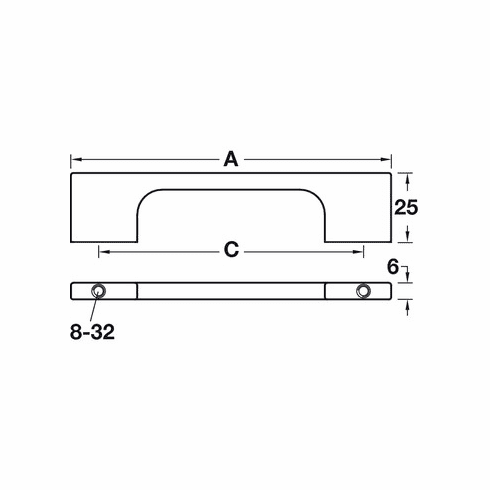 Hafele Handle, Stainless Steel Look, Zinc Showcase