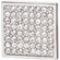 Hafele Knob, Polished Chrome & Clear, Zinc & Crystal, Elements Collection, 30 x 30 mm (L x H), Item# 111.25.252, 11125252, 111-25-252