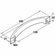 Hafele Handle, Polished Chrome & Clear, Zinc & Crystal, Elements Collection, 128 mm CTC, Item# 111.25.262, 11125262, 111-25-262