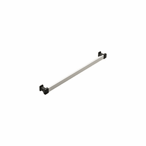 Hafele Handle, TAG Omni Track, Silver Matt Anodized & Black, Aluminum & Zinc, 384 mm CTC, Item# 111.95.069, 11195069, 111-95-069