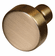 Hafele Knob, Zinc, Elite Traditional, matt gold, Item# 111.95.363, 11195363, 111-95-363