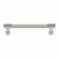 Hafele Handle, Zinc, Faux Leather, TAG Traditional, Chrome/winter, 128 mm CTC, Item# 111.95.403, 11195403, 111-95-403