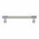 Hafele Handle, Zinc, Faux Leather, TAG Traditional, Matt aluminum/winter, 128 mm CTC, Item# 111.95.406, 11195406, 111-95-406