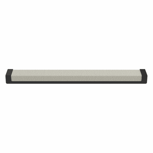 Hafele Handle, Zinc, Faux Leather, TAG Minimalist, Black/winter, 256 mm CTC, Item# 111.95.454, 11195454, 111-95-454
