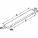 Hafele Handle, L-Profile, Aluminum, Westin Collection, Stainless steel colored, 96 mm CTC, Item# 112.83.000, 11283000, 112-83-000