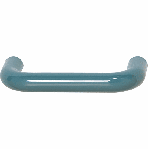 Hafele Handle, Polyamide, HEWI, Dim. A: 74mm, dim. B: 32mm, dim. C: 64mm, glossy aqua, Item# 114.20.155, 11420155, 114-20-155