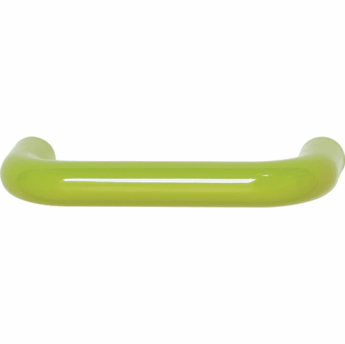 Hafele Handle, Polyamide, HEWI, Dim. A: 138mm, dim. B: 35mm, dim. C: 128mm, glossy apple green, Item# 114.20.774, 11420774, 114-20-774