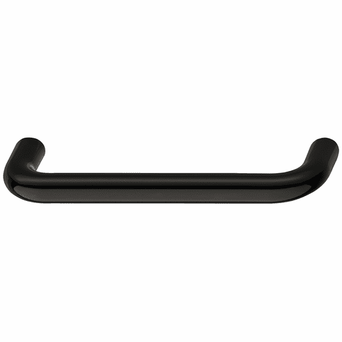Hafele Handle, Polyamide, HEWI, Dim. A: 141mm, dim. B: 38mm, dim. C: 128mm, glossy jet black, Item# 114.22.390, 11422390, 114-22-390