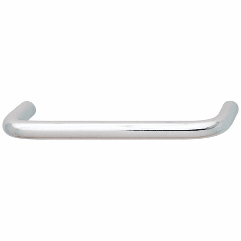 Hafele Handle, Steel or Brass, Essentials Collection, Steel, Polished chrome, 3" CTC, Item# 116.07.217, 11607217, 116-07-217