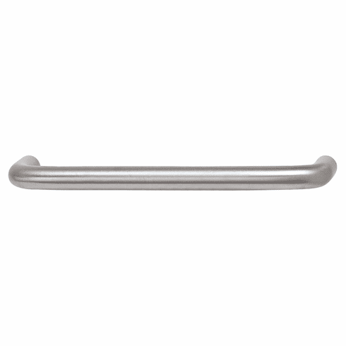 Hafele Handle, Steel or Brass, Essentials Collection, Steel, Satin chrome, 96 mm CTC, Item# 116.07.424, 11607424, 116-07-424
