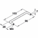 Hafele Handle, Matt Nickel, Zinc, Antimicrobial Collection, 96 mm, Item# 116.07.664, 11607664, 116-07-664