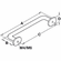 Hafele Handle, Arcadian Collection, Natural britannium, 78 mm CTC, Item# 116.61.000, 11661000, 116-61-000