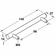 Hafele Bar Handle, Stainless Steel Grade 304, Veranda Collection, 96 mm CTC, Item# 117.05.600, 11705600, 117-05-600