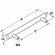 Hafele Bar Handle, Stainless Steel Grade 304, Veranda Collection, 672 mm CTC, Item# 117.05.660, 11705660, 117-05-660