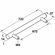 Hafele Bar Handle, Stainless Steel Grade 304, Veranda Collection, 672 mm CTC, Item# 117.05.660, 11705660, 117-05-660