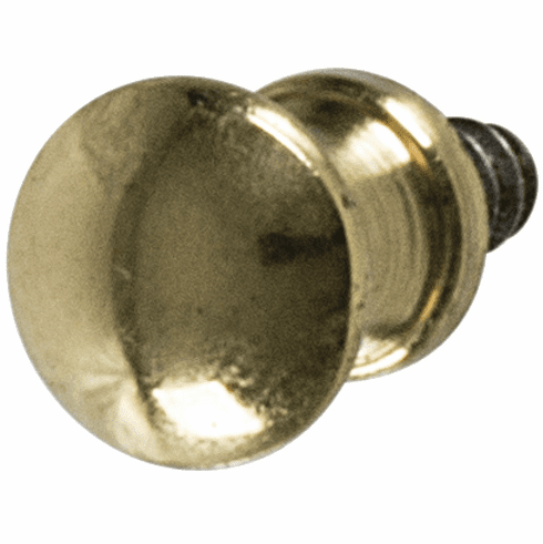 Hafele Knob, Brass, 9 mm, Polished, Item# 120.15.815, 12015815, 120-15-815