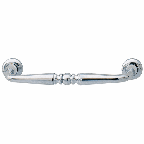 Hafele Handle, Brass, Windsor Collection, Polished chrome, Item# 121.88.260, 12188260, 121-88-260