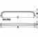 Hafele Appliance Handle, Zinc, Paragon Collection, Satin nickel, 12" CTC, Item# 123.08.444, 12308444, 123-08-444