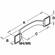 Hafele Handle, Zinc, Brushed nickel, 128 mm CTC, Item# 123.08.602, 12308602, 123-08-602