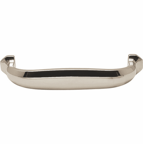 Hafele Handle, Zinc, Paragon Collection, Polished nickel, 96 mm CTC, Item# 123.08.746, 12308746, 123-08-746