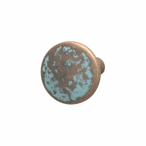 Hafele Knob, Rustic Copper, Zinc, Verdigris Collection, 37 mm, Item# 123.27.032, 12327032, 123-27-032